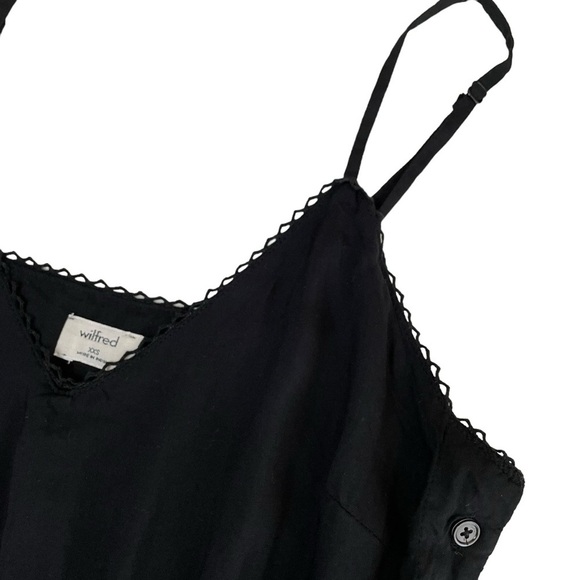 Wilfred Aritzia Irene La Boheme Black Wide Leg Jumpsuit - Picture 13 of 16